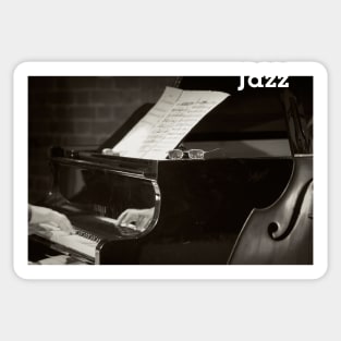 Grand Piano and Music Notes Sticker